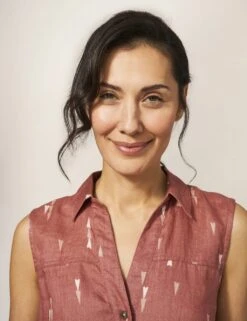 WHITE STUFF Pure Linen Heart Print Tunic -Marks and Spencer Shop SD 10 T83 3080W B4 X EC 3