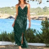 Printed V-Neck Maxi Waisted Dress -Marks and Spencer Shop SD 10 T83 4659W Y0 X EC 0