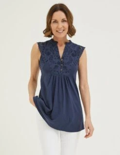 Pure Cotton Embroidered Tunic