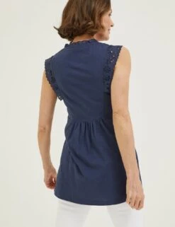 Pure Cotton Embroidered Tunic -Marks and Spencer Shop SD 10 T83 4930W F4 X EC 2