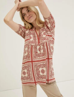 Printed Tunic -Marks and Spencer Shop SD 10 T83 4931W Y8 X EC 3