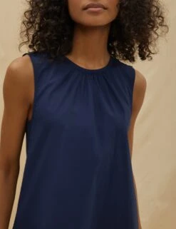 Organic Cotton Midi Swing Dress 9 Organic Cotton Midi Swing Dress -Marks and Spencer Shop SD 10 T83 5225W F0 X EC 2