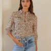 Organic Cotton Floral Collared Blouse 2 Organic Cotton Floral Collared Blouse -Marks and Spencer Shop SD 10 T83 5229W ZZ X EC 0