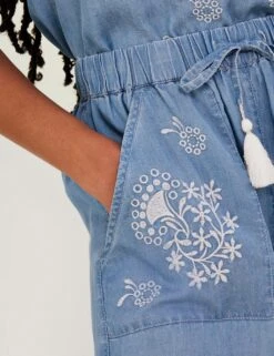 MONSOON Denim Embroidered Shorts -Marks and Spencer Shop SD 10 T83 5466W HP X EC 3