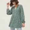 Floral Notch Neck Tunic -Marks and Spencer Shop SD 10 T83 5501W J4 X EC 0