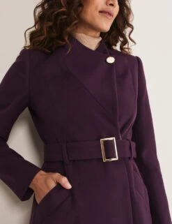 Collarless Longline Wrap Coat -Marks and Spencer Shop SD 10 T83 5569 D0 X EC 1