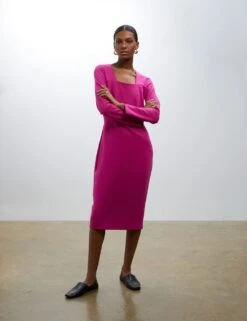 Square Neck Midi Tailored Dress -Marks and Spencer Shop SD 10 T83 5656W FU X EC 3