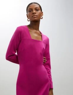 Square Neck Midi Tailored Dress -Marks and Spencer Shop SD 10 T83 5656W FU X EC 4