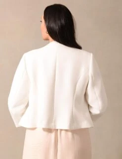 Relaxed Collarless Short Jacket -Marks and Spencer Shop SD 10 T83 5671W Z0 X EC 2