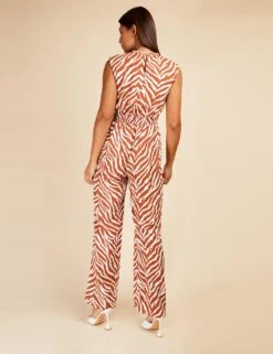 Animal Print Tie Detail Jumpsuit -Marks and Spencer Shop SD 10 T83 6658W N0 X EC 3