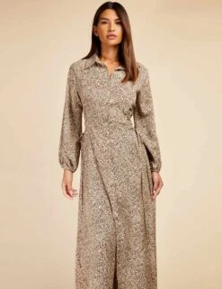 Animal Print Maxi Relaxed Shirt Dress -Marks and Spencer Shop SD 10 T83 6668W ZZ X EC 1