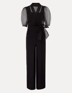 Tie Detail Wide Leg Jumpsuit