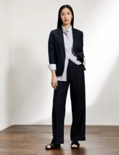 Jaeger Pure Linen Relaxed Single Breasted Blazer -Marks and Spencer Shop SD 10 T97 6601A F0 X EC 1