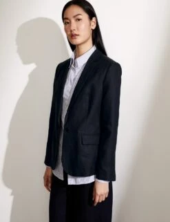 Jaeger Pure Linen Relaxed Single Breasted Blazer -Marks and Spencer Shop SD 10 T97 6601A F0 X EC 4