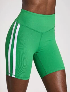 Sam Side Stripe High Waisted Gym Shorts