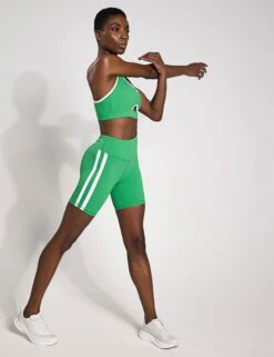 Sam Side Stripe High Waisted Gym Shorts -Marks and Spencer Shop Sam Side Stripe High Waisted Gym Shorts 3