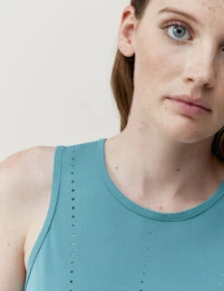 Born Slim Fit Round Neck Vest Top -Marks and Spencer Shop Slim Fit Round Neck Vest Top 4