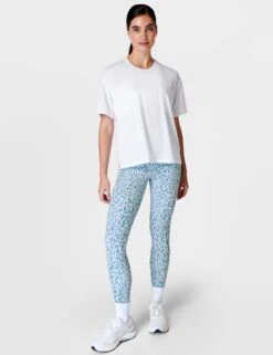 Sweaty Betty Soft Flow Studio Crew Neck Relaxed T-Shirt -Marks and Spencer Shop Soft Flow Studio Crew Neck Relaxed T Shirt 5