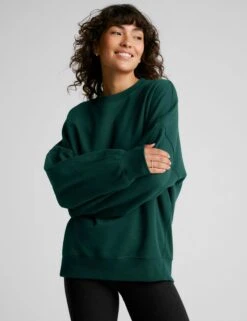Beyond Yoga Solstice Cotton Rich Crew Neck Sweatshirt