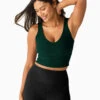 Beyond Yoga Spacedye Good Day V-Neck Crop Vest Top 1 Beyond Yoga Spacedye Good Day V-Neck Crop Vest Top -Marks and Spencer Shop Spacedye Good Day V Neck Crop Vest Top