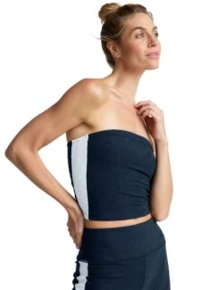 Beyond Yoga Spacedye Side Stripe Bandeau Top -Marks and Spencer Shop Spacedye Side Stripe Bandeau Top 2