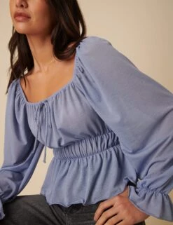 Square Neck Blouse -Marks and Spencer Shop Square Neck Blouse 2