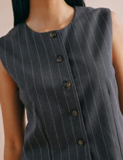 Striped Waistcoat -Marks and Spencer Shop Striped Waistcoat 2