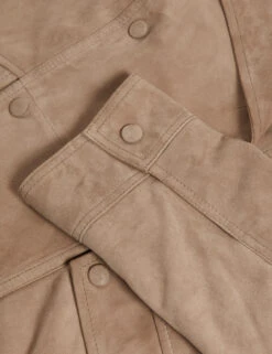 Suede Collared Biker Jacket -Marks and Spencer Shop Suede Collared Biker Jacket 6