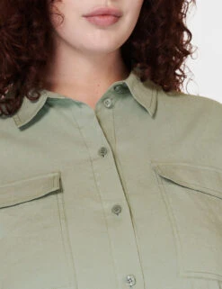 Sweaty Betty Summer Stretch Linen Rich Utility Shirt -Marks and Spencer Shop Summer Stretch Linen Rich Utility Shirt 5