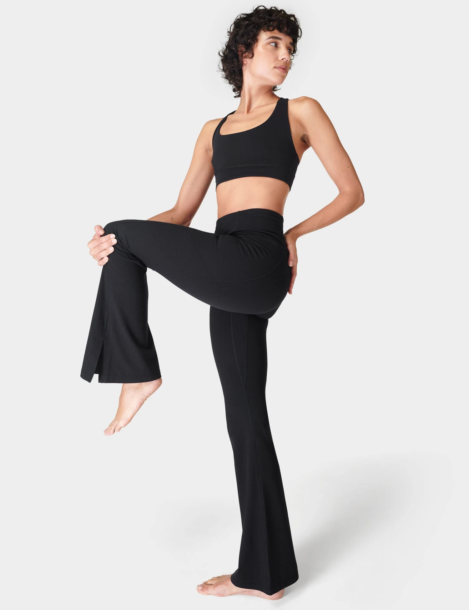 Sweaty Betty Super Soft High Waisted Flared Trousers 8 Sweaty Betty Super Soft High Waisted Flared Trousers - Image 6