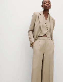 Tailored Asymmetric Waistcoat -Marks and Spencer Shop Tailored Asymmetric Waistcoat 2