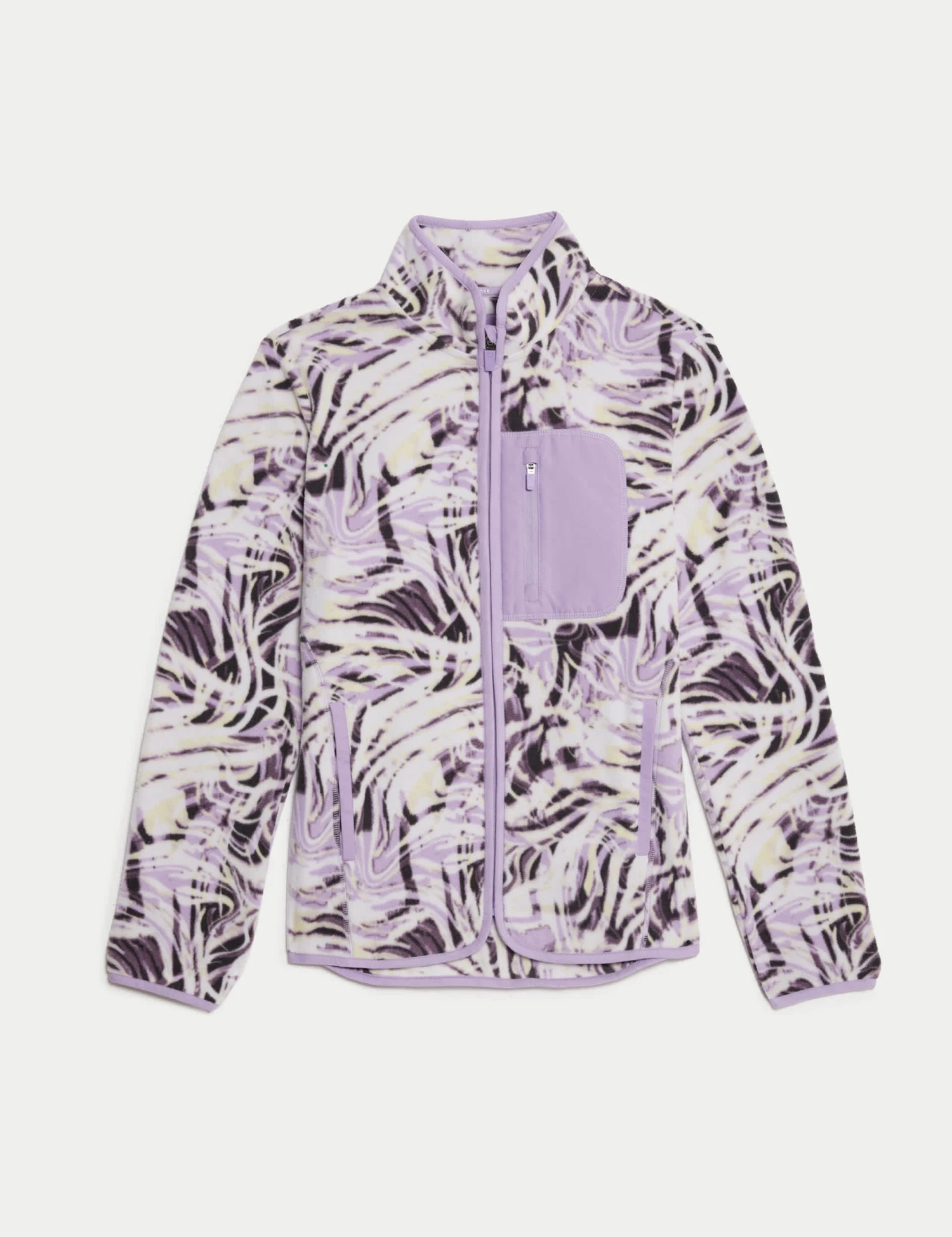 Thermal Printed Zip Up Funnel Neck Fleece 4 Thermal Printed Zip Up Funnel Neck Fleece - Image 2