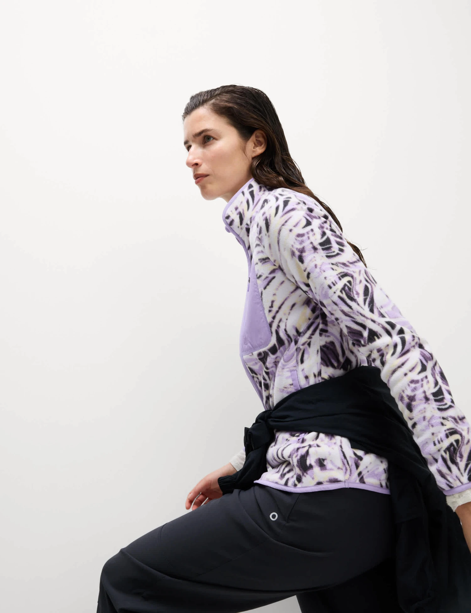 Thermal Printed Zip Up Funnel Neck Fleece 3 Thermal Printed Zip Up Funnel Neck Fleece