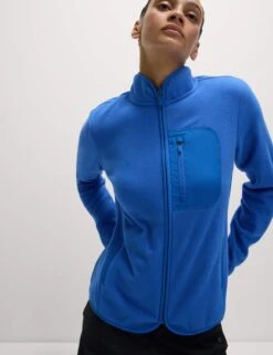 Thermal Zip Up Funnel Neck Fleece -Marks and Spencer Shop Thermal Zip Up Funnel Neck Fleece 2