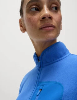 Thermal Zip Up Funnel Neck Fleece -Marks and Spencer Shop Thermal Zip Up Funnel Neck Fleece 4