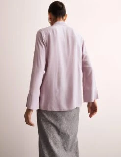 Jaeger Tie Neck Button Through Blouse 18 Jaeger Tie Neck Button Through Blouse -Marks and Spencer Shop Tie Neck Button Through Blouse 4