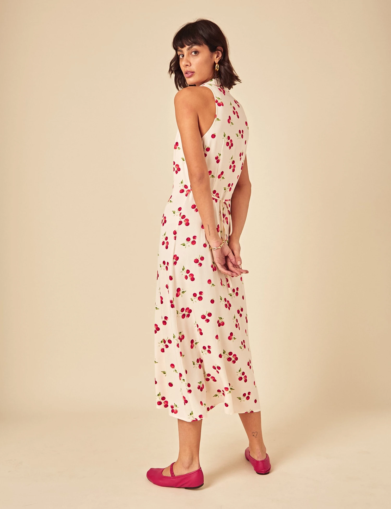 Tomato Print Midi Shirt Dress 4 Tomato Print Midi Shirt Dress - Image 2