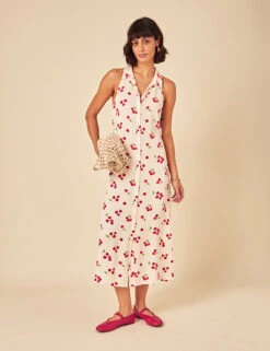 Tomato Print Midi Shirt Dress 16 Tomato Print Midi Shirt Dress -Marks and Spencer Shop Tomato Print Midi Shirt Dress 4