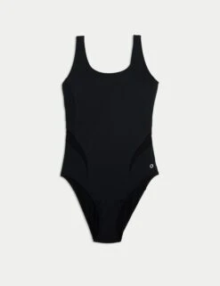 Marks and Spencer Shop -Marks and Spencer Shop Tummy Control Padded Mesh Panel Swimsuit 1