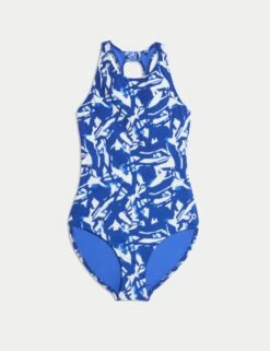 Marks and Spencer Shop -Marks and Spencer Shop Tummy Control Printed Cut Out Swimsuit 1