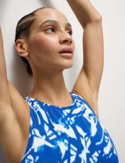 Tummy Control Printed Cut Out Swimsuit 16 Tummy Control Printed Cut Out Swimsuit -Marks and Spencer Shop Tummy Control Printed Cut Out Swimsuit 3