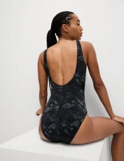 Tummy Control Printed Padded Swimsuit -Marks and Spencer Shop Tummy Control Printed Padded Swimsuit 4
