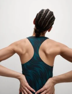 Tummy Control Printed Zip Up Swimsuit -Marks and Spencer Shop Tummy Control Printed Zip Up Swimsuit 6