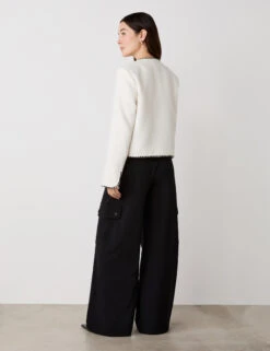 Tweed Collarless Short Jacket 17 Tweed Collarless Short Jacket -Marks and Spencer Shop Tweed Collarless Short Jacket 2