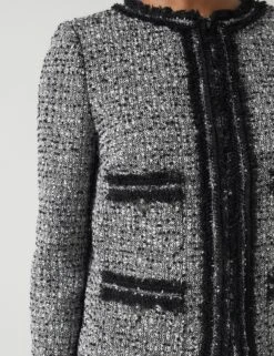 Tweed Textured Short Jacket -Marks and Spencer Shop Tweed Textured Short Jacket 2