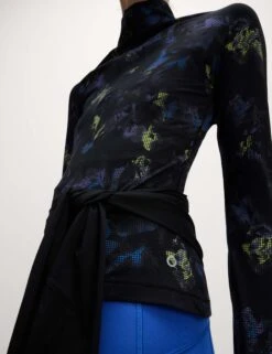 Ultraheat™ Printed Half Zip Running Top -Marks and Spencer Shop Ultraheat Printed Half Zip Running Top 3