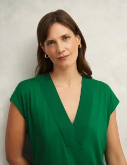 V-Neck Cap Sleeve Blouse -Marks and Spencer Shop V Neck Cap Sleeve Blouse 3