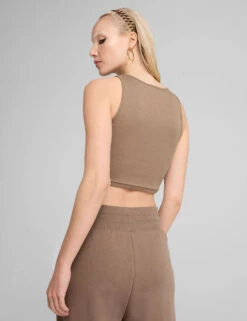 Puma Wardrobe Ess Cotton Rich Crop Vest Top -Marks and Spencer Shop Wardrobe Ess Cotton Rich Crop Vest Top 3