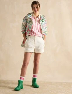 Joules Waterproof Floral Hooded Short Raincoat -Marks and Spencer Shop Waterproof Floral Hooded Short Raincoat 2