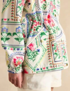 Joules Waterproof Floral Hooded Short Raincoat -Marks and Spencer Shop Waterproof Floral Hooded Short Raincoat 5